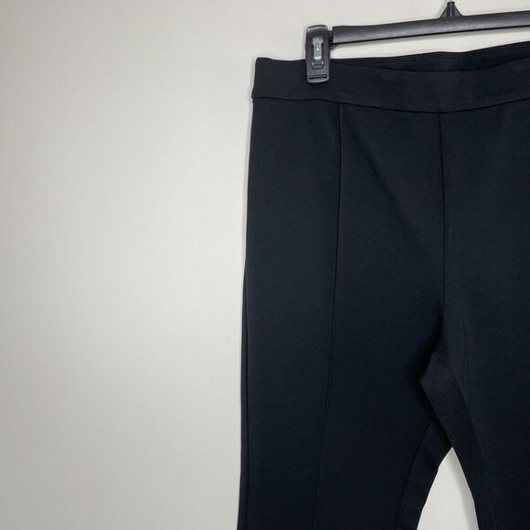 J.CREW Ponte Pants Women 14 Crop Flare NEW Black Stretch BY574 - Picture 3 of 16